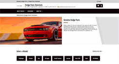 Desktop Screenshot of dodgepartsoverstock.com